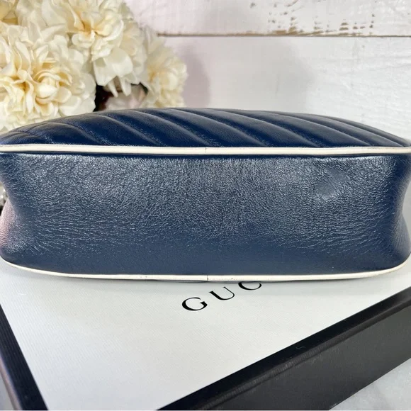 Gucci GG Marmont Diagonal Quilted Leather Small Shoulder Bag - Picture 4 of 10